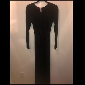 Black maxi dress